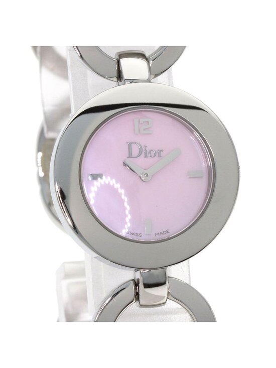 Dior Maris Watch SS Pink Shell